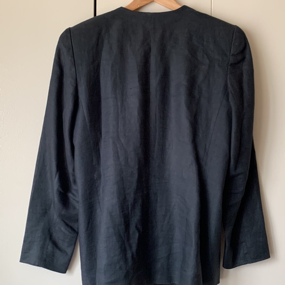 100% Linen Blazer size 8 Alcott and Andrews Vintage minimalist vibe - Picture 2 of 5